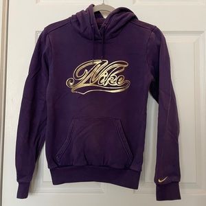 Purple and Gold Nike Hoodie